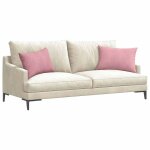 Vidaxl coussins de canap� 2 pcs rose 60 x 40 cm