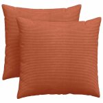 Vidaxl coussins de canap� 2 pcs rouge orange 45 x 45 cm