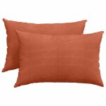 Vidaxl coussins de canap� 2 pcs rouge orange 60 x 40 cm