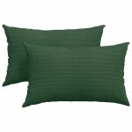 Vidaxl coussins de canap� 2 pcs vert fonc� 50 x 30 cm
