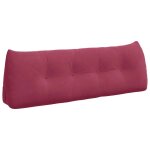 Vidaxl coussin de dos bordeaux 140 x 24 x 50 cm velours
