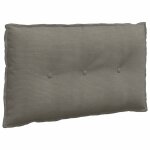 Vidaxl coussin de dos gris clair 80 x 50 cm tissu en velours c�tel�