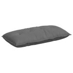 Vidaxl coussin de dos gris fonc� 100 x 50 cm tissu en microfibre