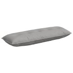 Vidaxl coussin de dos gris nuage 140 x 19 x 50 cm tissu