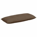 Vidaxl coussin de dos marron 120 x 19 x 50 cm tissu