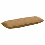 Vidaxl coussin de dos marron 140 x 50 cm tissu en velours c�tel�
