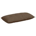 Vidaxl coussin de dos marron 200 x 19 x 50 cm tissu