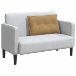 Vidaxl coussin de dos marron 80 x 50 cm tissu en velours c�tel�