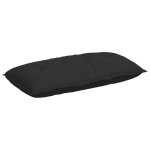 Vidaxl coussin de dos noir 100 x 50 cm tissu en microfibre
