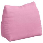 Vidaxl coussin de dos rose 45 x 20 x 35 cm tissu