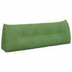 Vidaxl coussin de dos vert clair 140 x 24 x 50 cm velours