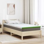 Vidaxl coussins de matelas blanc et vert 90 x 200 cm