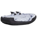 Vidaxl coussin réversible lavable pour chien gris et noir 150x120x25cm Vidaxl coussin réversible lavable pour chien gris et noir 150x120x25cm
