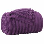 Vidaxl couvertures a jeter 6 pcs violet 200 x 150 cm toison