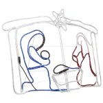 Vidaxl d�coration de la cr�che de no�l 240 led 116x41x87 cm