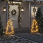Vidaxl d�coration lumineuse arbre de no�l avec piquets 115 led 90 cm