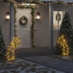Vidaxl d�coration lumineuse m�t�ore de no�l avec piquets 115 led 89 cm