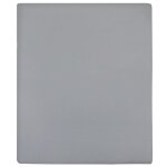 Vidaxl drap - housse jersey gris 100x200 cm coton