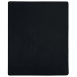 Vidaxl drap - housse jersey noir 100x200 cm coton