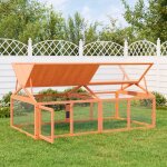 Vidaxl enclos animaux marron 200x112, 5x74 cm bois massif de pin Vidaxl enclos animaux marron 200x112, 5x74 cm bois massif de pin