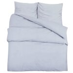 Vidaxl ensemble de housse de couette gris 220x240 cm coton