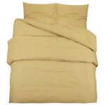 Vidaxl ensemble de housse de couette taupe 200x200 cm microfibre