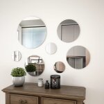 Vidaxl ensemble de miroir mural 7 pcs verre rond Vidaxl ensemble de miroir mural 7 pcs verre rond