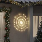 Vidaxl etoile rayonnante de no�l 140 led 4 pcs blanc chaud 17 cm