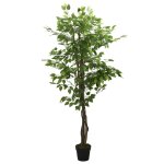 Vidaxl ficus artificiel 1260 feuilles 200 cm vert