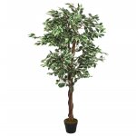 Vidaxl ficus artificiel 378 feuilles 80 cm vert