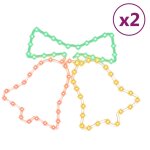 Vidaxl figurines de cloches de no�l avec 72 led 2 pcs 50x56 cm