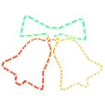 Vidaxl figurine de cloches de no�l avec 72 led