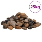 Vidaxl galets polis 25 kg multicolores 2 - 5 cm Vidaxl galets polis 25 kg multicolores 2 - 5 cm
