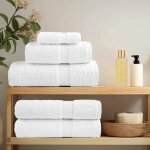 Vidaxl gants de toilette 10 pcs blanc coton