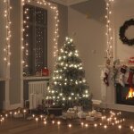 Vidaxl guirlande lumineuse 400 led 40 m 8 effets lumineux blanc chaud