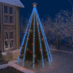 Vidaxl guirlande lumineuse avec 500 led bleu 500 cm int / ext