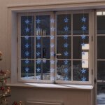 Vidaxl guirlande lumineuse a etoiles led 200 led bleu 8 fonctions