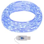 Vidaxl guirlande lumineuse a micro led 40 m 400 led bleu 8 fonctions