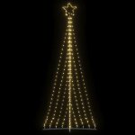 Vidaxl guirlande de sapin de no�l 447 led blanc chaud 249 cm