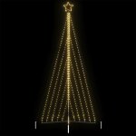 Vidaxl guirlande de sapin de no�l 570 led blanc chaud 399 cm