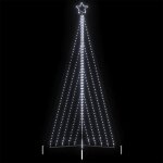 Vidaxl guirlande de sapin de no�l 570 led blanc froid 399 cm