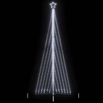 Vidaxl guirlande de sapin de no�l 789 led blanc froid 476 cm