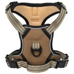 Vidaxl harnais pour chien et bandes réfléchissantes réglables marron l Vidaxl harnais pour chien et bandes réfléchissantes réglables marron l