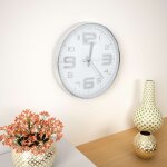 Vidaxl horloge murale 30 cm argent�