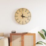 Vidaxl horloge murale avec aiguilles lumineuses jaune 30 cm