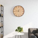 Vidaxl horloge murale marron Ø39 cm fer et bois d'ingnierie
