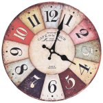 Vidaxl horloge murale vintage colorée 30 cm Vidaxl horloge murale vintage colorée 30 cm