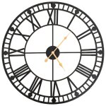 Vidaxl horloge murale vintage avec mouvement à quartz métal 60 cm xxl Vidaxl horloge murale vintage avec mouvement à quartz métal 60 cm xxl