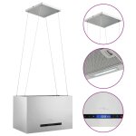 Vidaxl hotte suspendue � capteur tactile lcd 55 cm acier inoxydable