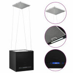 Vidaxl hotte suspendue � lcd tactile 37 cm acier enduit de poudre